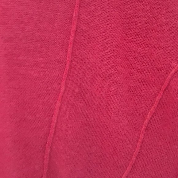 Vintage Line & Dot Retro Red Boxy Pullover Top - Picture 4 of 10